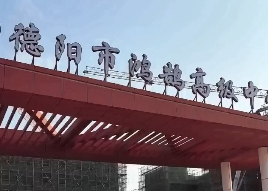 双曲铝单板案例:德阳市鸿鹄高级中学